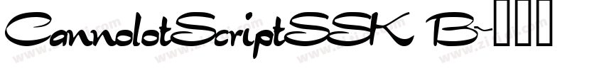 CannolotScriptSSK B字体转换